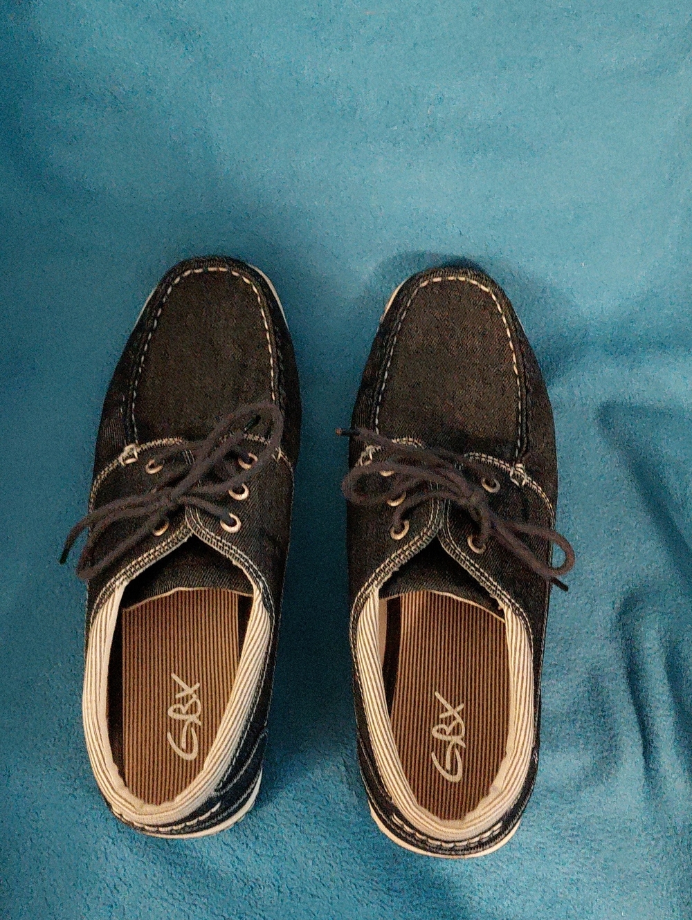 GBX Denim Boat Shoes. Men's Size 9.5M